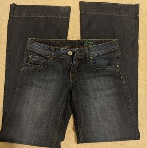 Mango MNG jeans dark blue denim flare